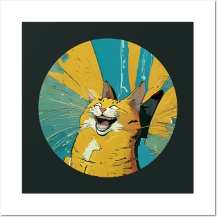 🐈 kitty's laugh Posters and Art